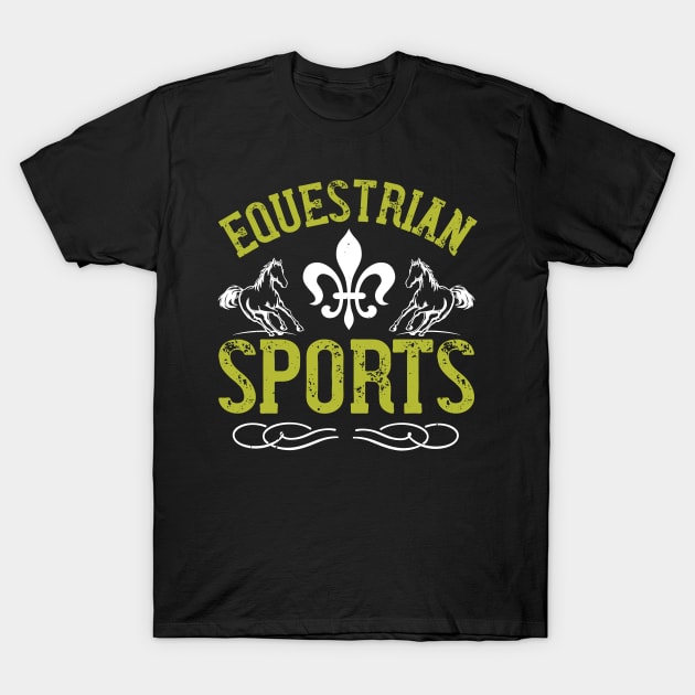 Equestrian Sports T-Shirt by HelloShirt Design